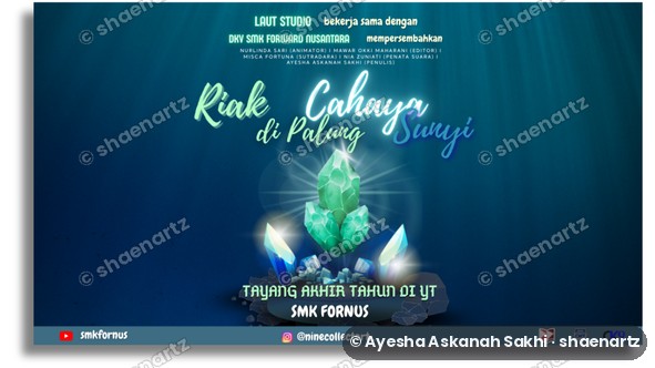 Poster of the group animation “Riak Cahaya di Padang Sunyi”