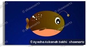 Fish character from the personal animation