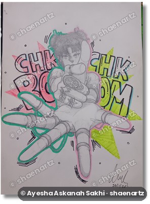 Marker sketch “Chk Boom”